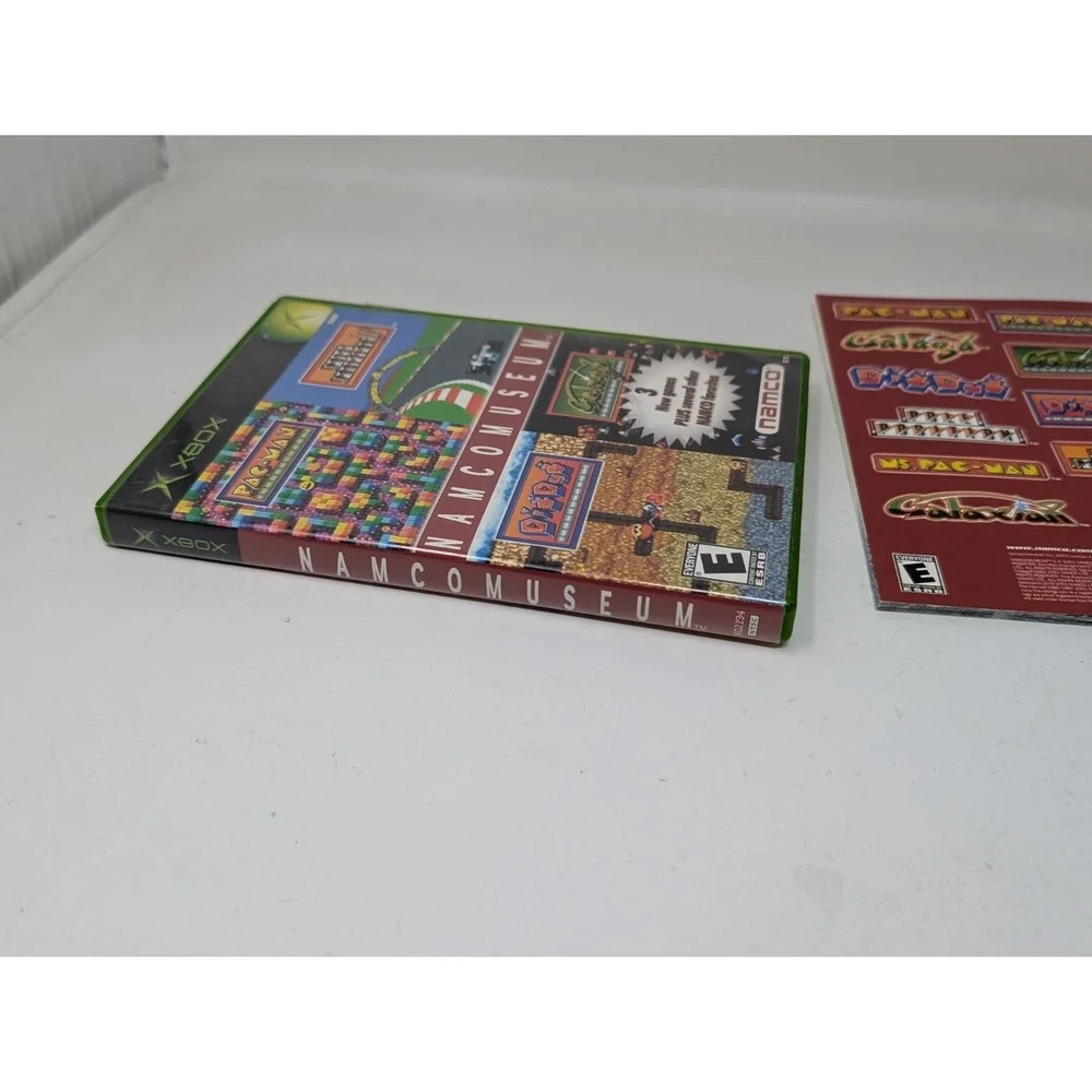 Namco Museum Arcade Original Xbox Complete CIB Pac-Man DIg Dug &‎ Galaga